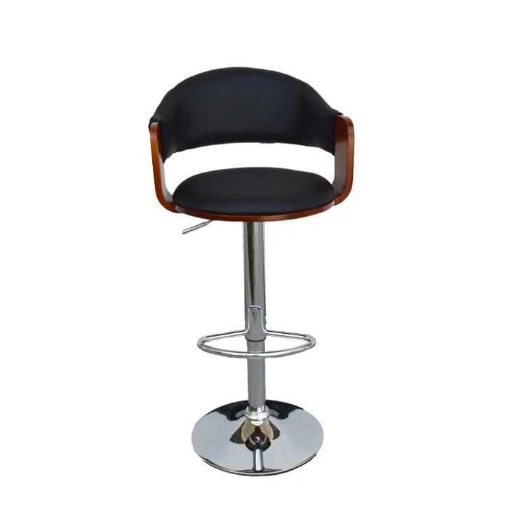 High Chair Bar Stool PU Leather Seat With Backrest GY-1008