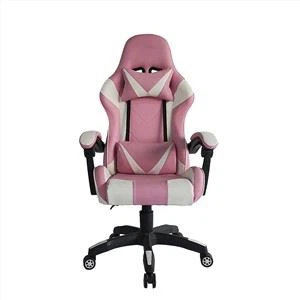 Y-1-2438 hölgy női ajándék, szép rózsaszín, fekvő, ergonomikus számítógépes játékszék